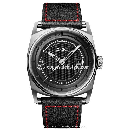 CODE41 Anomaly-02 Stainless Steel / Black AN02-IN-BK-ST-LEA-COU-SP