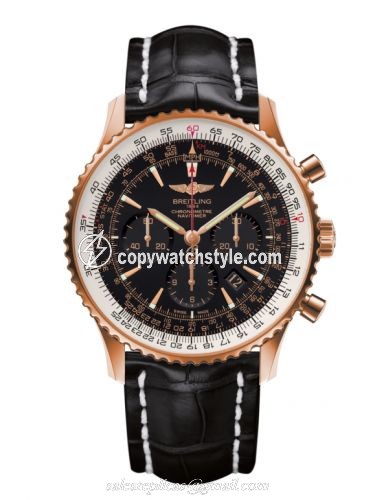 Breitling Navitimer 01 46 Red Gold / Black / Croco / Pin RB0127E6/BF16/760P/R20BA.1 Breitling Navitimer 01 46 Red Gold / Black / Croco / Pin RB0127E6/BF16/760P/R20BA.1