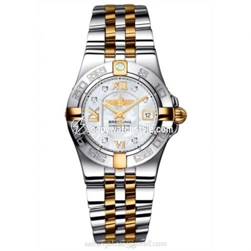 Breitling Galactic 30 Two Tone MOP / Diamond / Two Tone Bracelet B71340L2.A680.368D Breitling Galactic 30 Two Tone MOP / Diamond / Two Tone Bracelet B71340L2.A680.368D