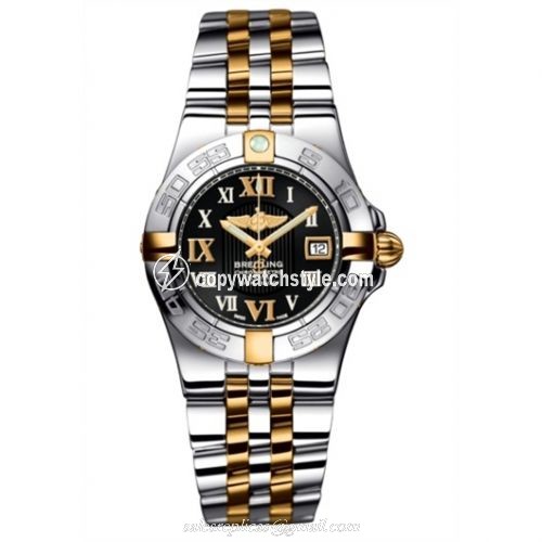 Breitling Galactic 30 Two Tone Black / Roman / Two-Tone Bracelet B71340L2B951368D Breitling Galactic 30 Two Tone Black / Roman / Two-Tone Bracelet B71340L2B951368D