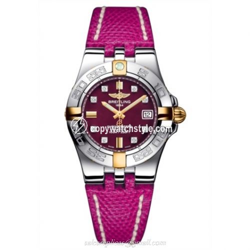 Breitling Galactic 30 Two Tone Red / Diamond / Teju B71340L2.K526.171Z