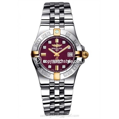 Breitling Galactic 30 Two Tone Red / Diamond / Bracelet B71340L2.K526.368A Breitling Galactic 30 Two Tone Red / Diamond / Bracelet B71340L2.K526.368A