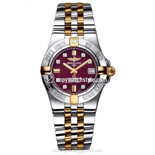 Breitling Galactic 30 Two Tone Red / Diamond / Two Tone Bracelet B71340L2.K526.368D Breitling Galactic 30 Two Tone Red / Diamond / Two Tone Bracelet B71340L2.K526.368D