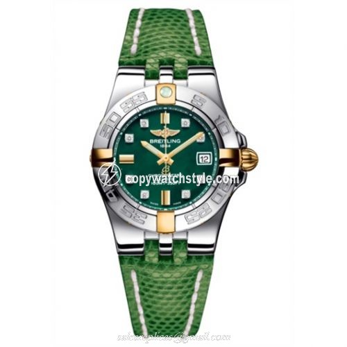 Breitling Galactic 30 Two Tone Green / Diamond / Teju B71340L2.L517.166Z Breitling Galactic 30 Two Tone Green / Diamond / Teju B71340L2.L517.166Z