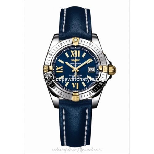 Breitling Cockpit Lady Blue / Calf B7135612.C760