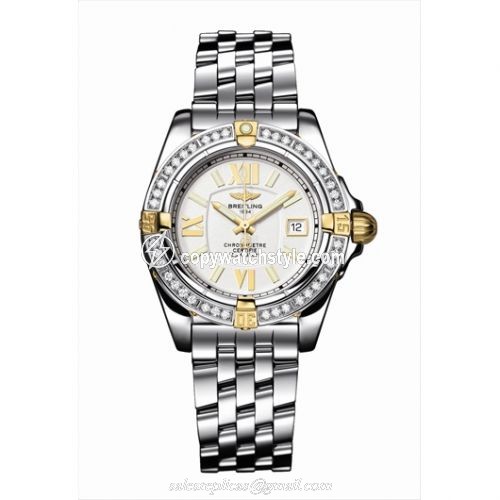 Breitling Cockpit Lady Silver / Bracelet B7135612.G652