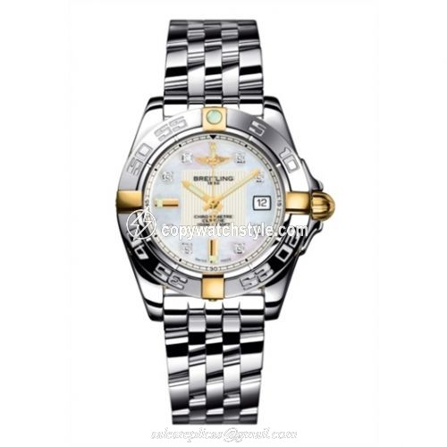 Breitling Galactic 32 Two Tone MOP / DIamond / Bracelet B71356L2.A710.367A Breitling Galactic 32 Two Tone MOP / DIamond / Bracelet B71356L2.A710.367A