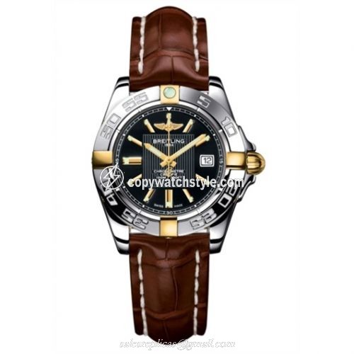 Breitling Galactic 32 Two Tone Black / Croco B71356L2.BA11.778P Breitling Galactic 32 Two Tone Black / Croco B71356L2.BA11.778P