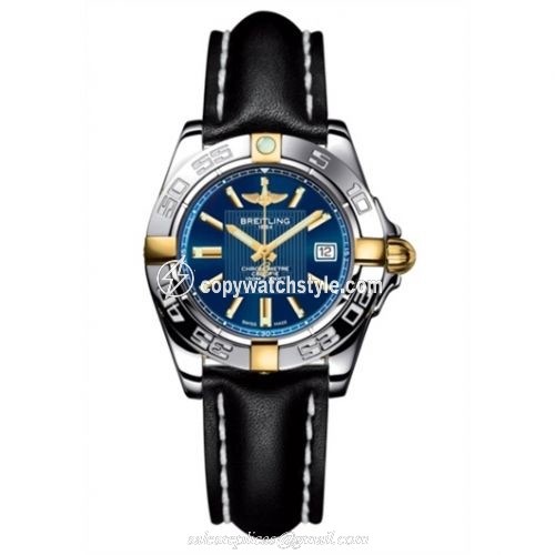 Breitling Galactic 32 Two Tone Blue / Calf B71356L2.C812.408X