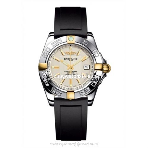 Breitling Galactic 32 Two Tone Silver / Rubber B71356L2.G703.133S