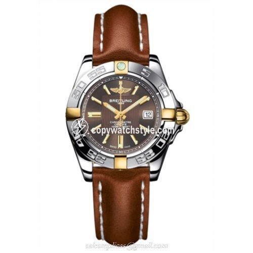 Breitling Galactic 32 Two Tone Bronze / Calf B71356L2.Q580.406X