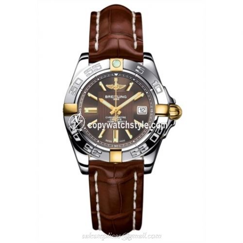 Breitling Galactic 32 Two Tone Bronze / Alligator B71356L2.Q580.778P Breitling Galactic 32 Two Tone Bronze / Alligator B71356L2.Q580.778P