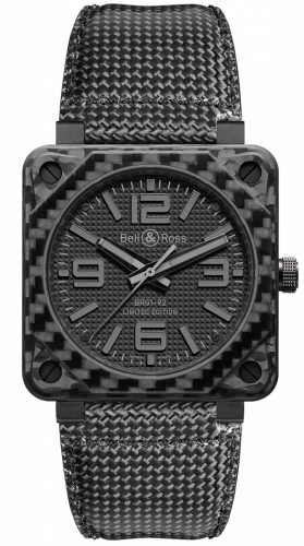 Bell & Ross BR 01 92 Carbon Fiber Phantom BR0192-CA-FIBER-PH Bell & Ross BR 01 92 Carbon Fiber Phantom BR0192-CA-FIBER-PH
