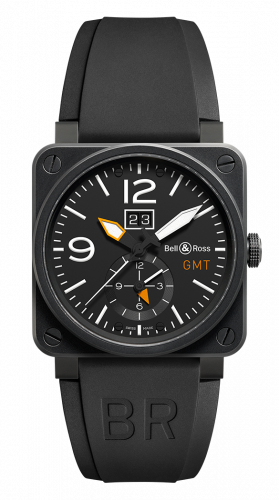 Bell & Ross BR 03 51 Carbon GMT BR0351-GMT-CA Bell & Ross BR 03 51 Carbon GMT BR0351-GMT-CA
