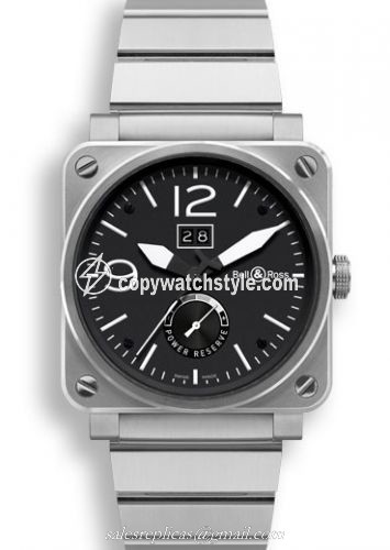 Bell & Ross BR 03 90 Grande Date & Reserve de Marche BR0390BLSTSST Bell & Ross BR 03 90 Grande Date & Reserve de Marche BR0390BLSTSST