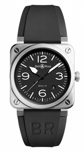 Bell & Ross BR 03 92 Steel BR0392-BLC-ST Bell & Ross BR 03 92 Steel BR0392-BLC-ST