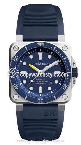 Bell & Ross BR 03-92 Diver Stainless Steel / Blue BR0392-D-BU-ST/SRB Bell & Ross BR 03-92 Diver Stainless Steel / Blue BR0392-D-BU-ST/SRB