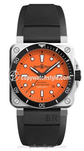 Bell & Ross BR 03-92 Diver Orange BR0392-D-O-ST/SRB Bell & Ross BR 03-92 Diver Orange BR0392-D-O-ST/SRB