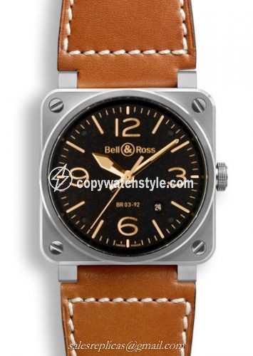 Bell & Ross BR 03 92 Golden Heritage BR0392-ST-G-HE/SCA Bell & Ross BR 03 92 Golden Heritage BR0392-ST-G-HE/SCA