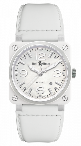 Bell & Ross BR 03 92 White Ceramic BR0392-WH-C/SCA
