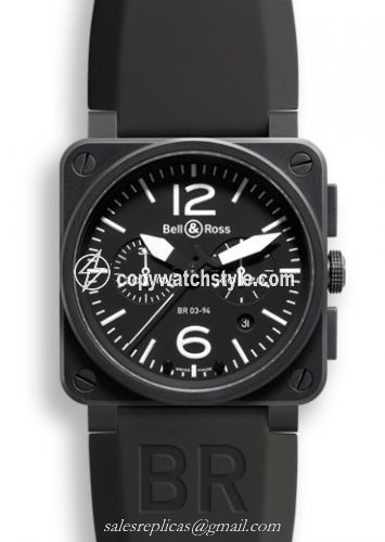 Bell & Ross BR 03 94 Carbon Chronograph BR0394BLCA Bell & Ross BR 03 94 Carbon Chronograph BR0394BLCA