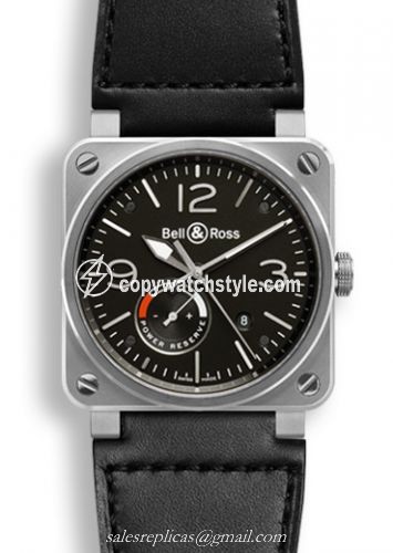 Bell & Ross BR 03 97 Reserve de Marche BR0397-BL-SI/SCA Bell & Ross BR 03 97 Reserve de Marche BR0397-BL-SI/SCA