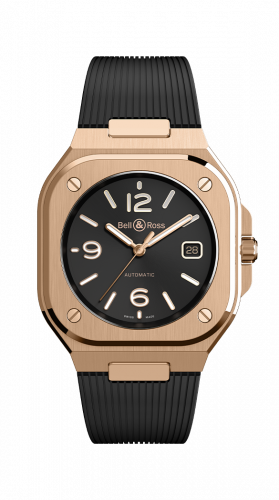 Bell & Ross BR 05 Rose Gold / Black / Rubber BR05A-BL-PG/SRB Bell & Ross BR 05 Rose Gold / Black / Rubber BR05A-BL-PG/SRB