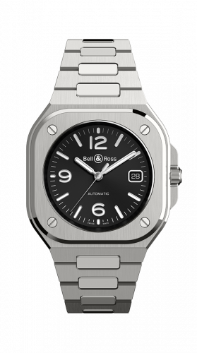 Bell & Ross BR 05 Stainless Steel / Black / Bracelet BR05A-BL-ST/SST Bell & Ross BR 05 Stainless Steel / Black / Bracelet BR05A-BL-ST/SST
