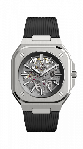 Bell & Ross BR 05 Stainless Steel / Skeleton / Rubber BR05A-GR-SK-ST/SRB Bell & Ross BR 05 Stainless Steel / Skeleton / Rubber BR05A-GR-SK-ST/SRB