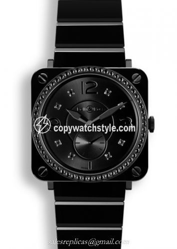 Bell & Ross BR S Black Ceramic Phantom Diamonds BRSBLCPHLGDSCE Bell & Ross BR S Black Ceramic Phantom Diamonds BRSBLCPHLGDSCE