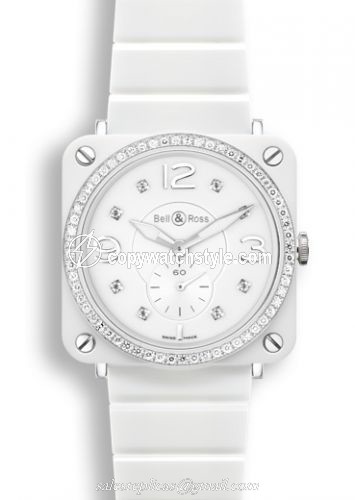 Bell & Ross BR S White Ceramic Diamond BRSWHCPHLGDSCE Bell & Ross BR S White Ceramic Diamond BRSWHCPHLGDSCE