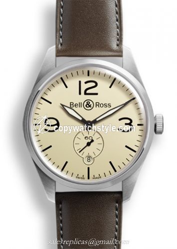 Bell & Ross BR 123 Original Beige BRV123BEISTSCA