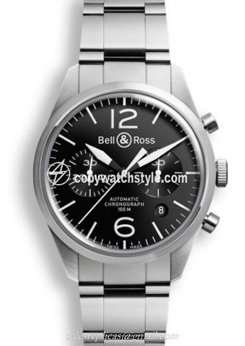 Bell & Ross BR 126 Original Black Chronograph BRV126BLSTSST Bell & Ross BR 126 Original Black Chronograph BRV126BLSTSST