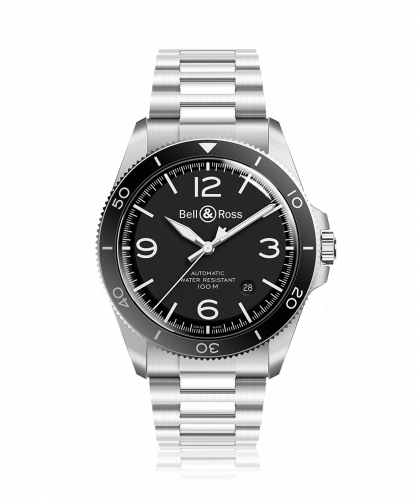 Bell & Ross BR V2-92 Stainless Steel / Black / Bracelet BRV292-BL-ST/SST Bell & Ross BR V2-92 Stainless Steel / Black / Bracelet BRV292-BL-ST/SST