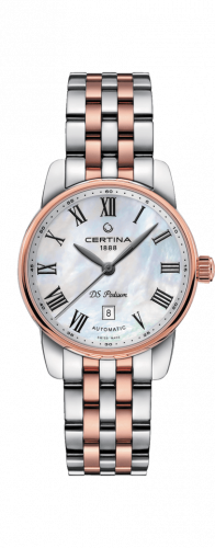 Certina DS Podium Automatic 29 Stainless Steel / Rose Gold PVD / MOP / Bracelet C001.007.22.113.00 Certina DS Podium Automatic 29 Stainless Steel / Rose Gold PVD / MOP / Bracelet C001.007.22.113.00