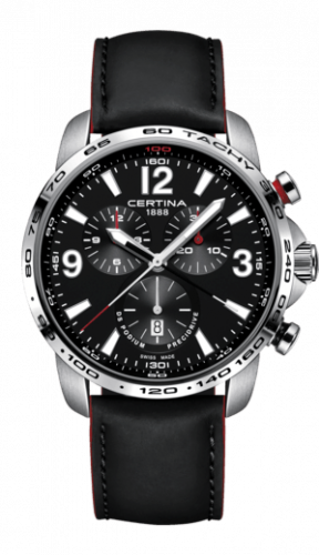 Certina DS Podium Big Size Chrono 1/100 Sec Stainless Steel / Black / Strap C001.647.16.057.01 Certina DS Podium Big Size Chrono 1/100 Sec Stainless Steel / Black / Strap C001.647.16.057.01