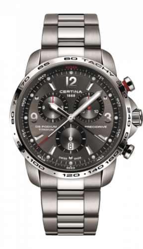 Certina DS Podium Big Size Chrono 1/100 Sec Titanium / Grey C001.647.44.087.00 Certina DS Podium Big Size Chrono 1/100 Sec Titanium / Grey C001.647.44.087.00