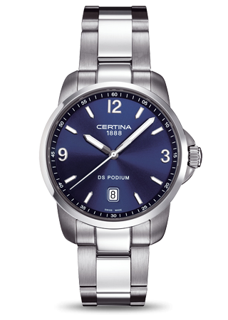 Certina DS Podium 3 Hands Blue C0014101104700 Certina DS Podium 3 Hands Blue C0014101104700