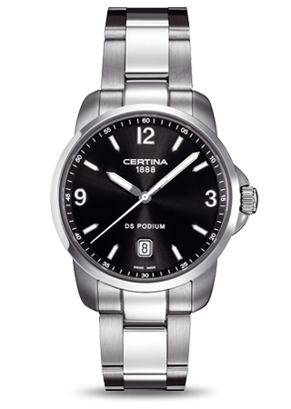 Certina DS Podium 3 Hands Black C0014101105700 Certina DS Podium 3 Hands Black C0014101105700
