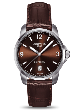 Certina DS Podium 3 Hands Brown C0014101629700