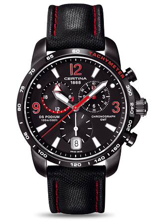 Certina DS Podium Big Size Chrono GMT PVD C0016391605702 Certina DS Podium Big Size Chrono GMT PVD C0016391605702