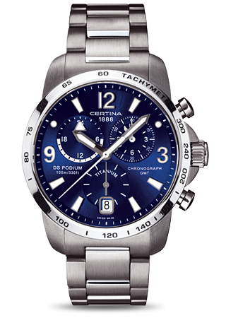 Certina DS Podium Big Size Chrono GMT Titanium C0016394404700