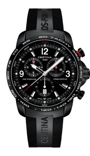 Certina DS Podium Big Size Chrono 1/100 Sec PVD C0016471705700 Certina DS Podium Big Size Chrono 1/100 Sec PVD C0016471705700