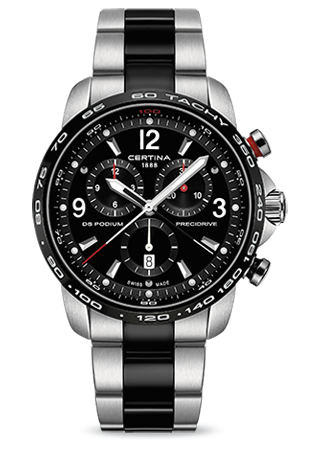 Certina DS Podium Big Size Chrono 1/100 Sec Half PVD C0016472205700 Certina DS Podium Big Size Chrono 1/100 Sec Half PVD C0016472205700