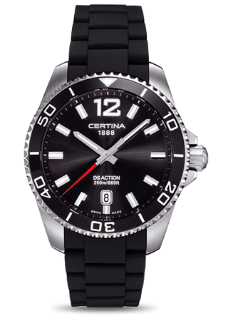 Certina DS Action Black Rubber C0134101705700 Certina DS Action Black Rubber C0134101705700