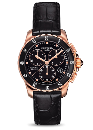 Certina DS First Lady Ceramic Chrono Rose C0142173605100 Certina DS First Lady Ceramic Chrono Rose C0142173605100