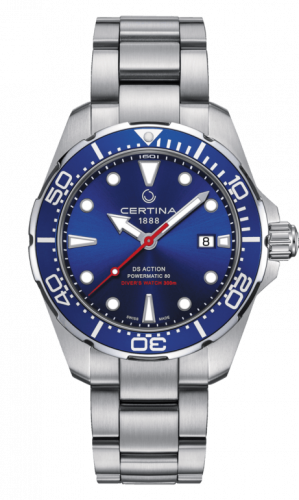 Certina DS Action Diver Powermatic 80 Stainless Steel / Blue / Bracelet C032.407.11.041.00 Certina DS Action Diver Powermatic 80 Stainless Steel / Blue / Bracelet C032.407.11.041.00
