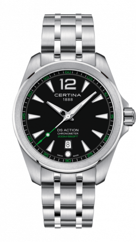 Certina DS Action Chronometer Stainless Steel / Black / Bracelet C032.851.11.057.02 Certina DS Action Chronometer Stainless Steel / Black / Bracelet C032.851.11.057.02