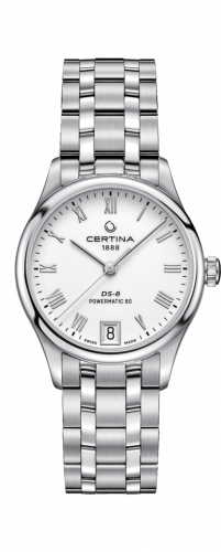 Certina DS-8 Powermatic 80 Lady Stainless Steel / White / Bracelet C033.207.11.013.00 Certina DS-8 Powermatic 80 Lady Stainless Steel / White / Bracelet C033.207.11.013.00