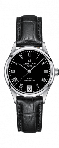 Certina DS-8 Powermatic 80 Lady Stainless Steel / Black / Strap C033.207.16.053.00